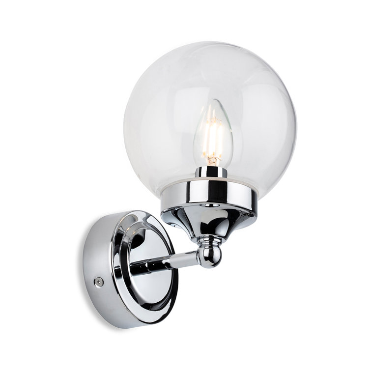 Single bulb outlet vanity light